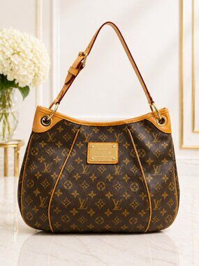 Authentic Louis Vuitton Galliera PM Monogram Hobo Shoulder Bag LV Tote Luxury